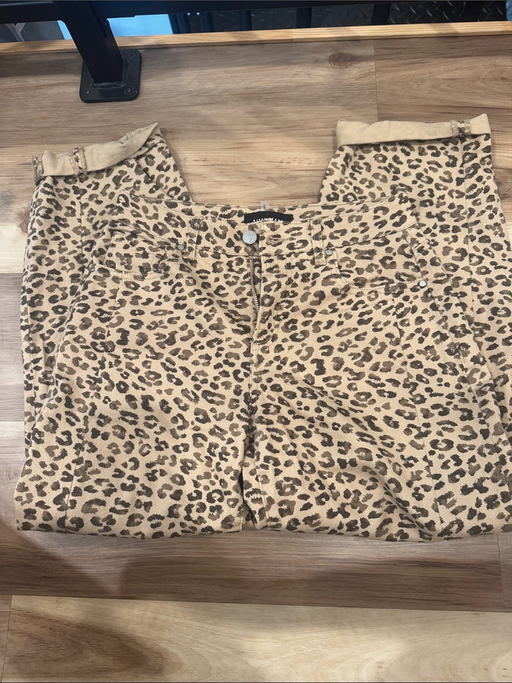 Leopard Print Barrel Style Pants in Cheetah